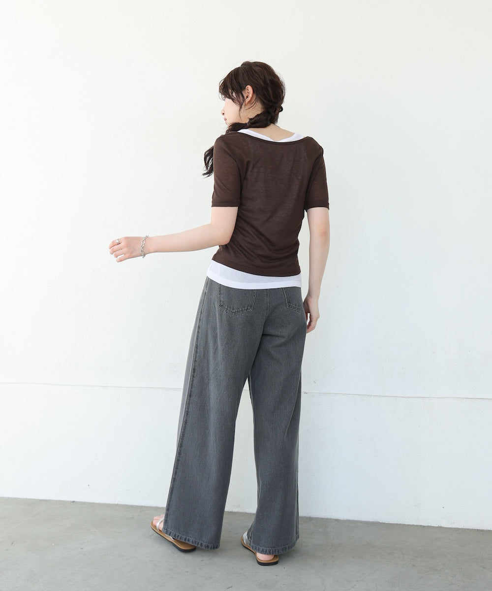 タンクセットヘンリーネックトップス