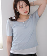 タンクセットヘンリーネックトップス