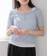 タンクセットヘンリーネックトップス