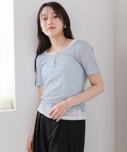 タンクセットヘンリーネックトップス