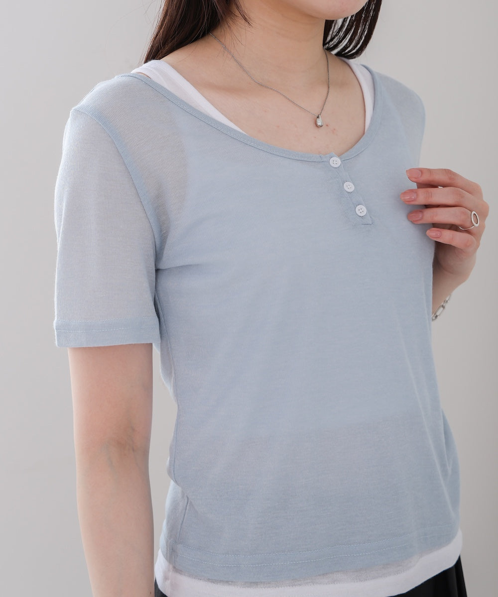 タンクセットヘンリーネックトップス