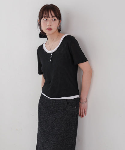 タンクセットヘンリーネックトップス