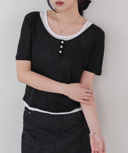 タンクセットヘンリーネックトップス