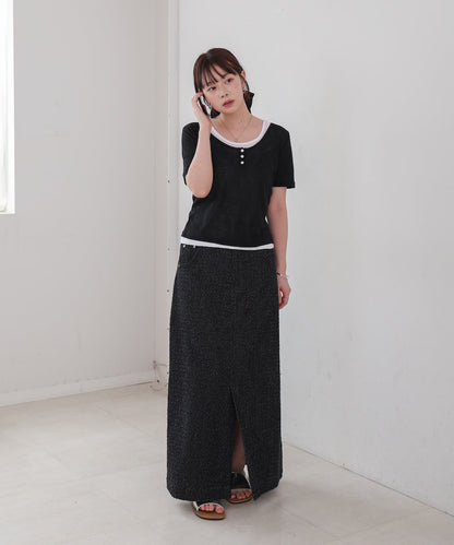 タンクセットヘンリーネックトップス