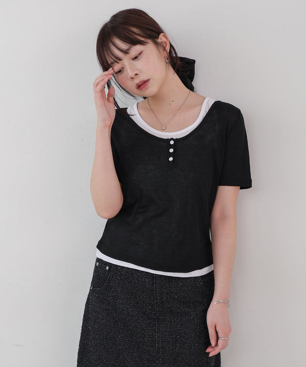 タンクセットヘンリーネックトップス