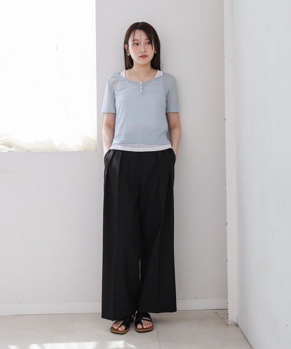 タンクセットヘンリーネックトップス