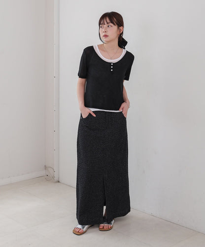 タンクセットヘンリーネックトップス