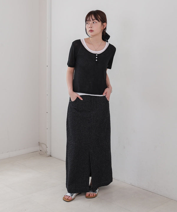 タンクセットヘンリーネックトップス