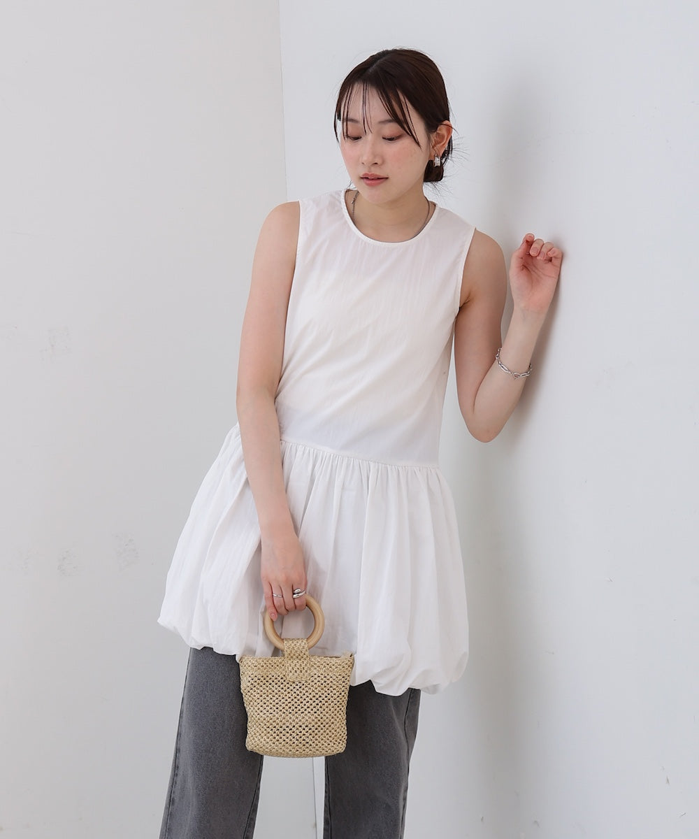 ノースリーブバルーンチュニック