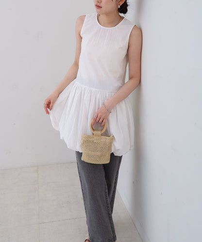 ノースリーブバルーンチュニック