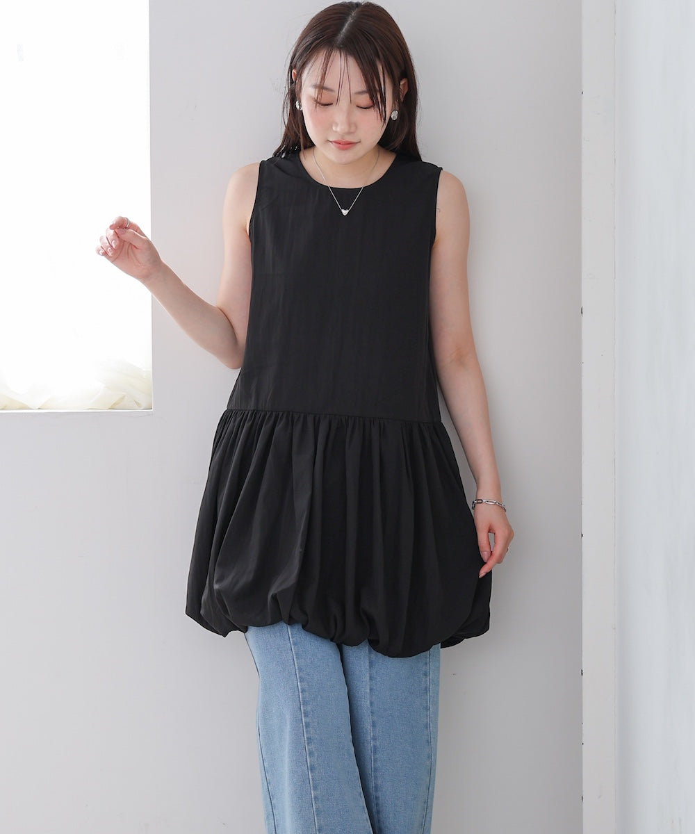 ノースリーブバルーンチュニック