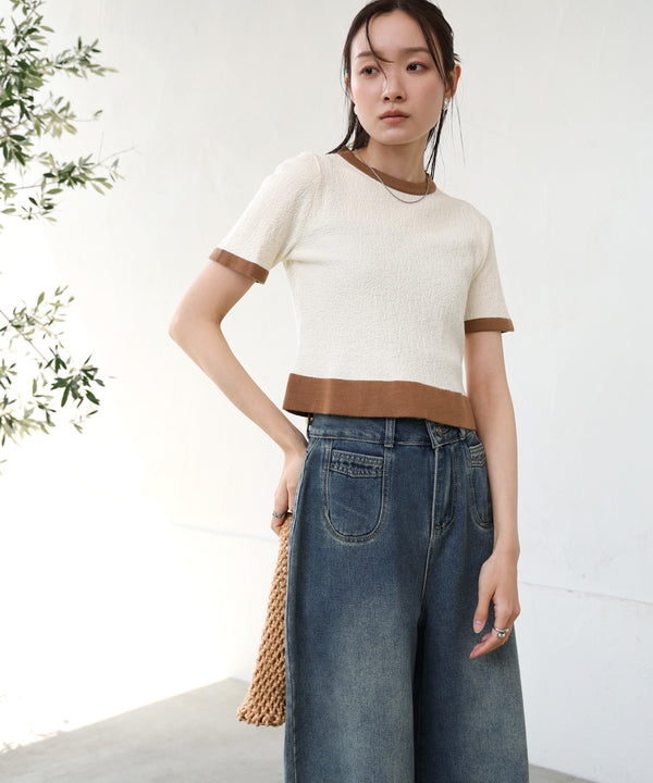 リンガーニットＴシャツ