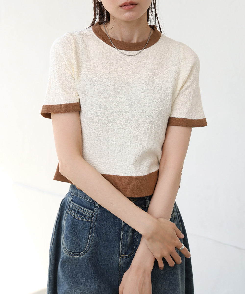 リンガーニットＴシャツ