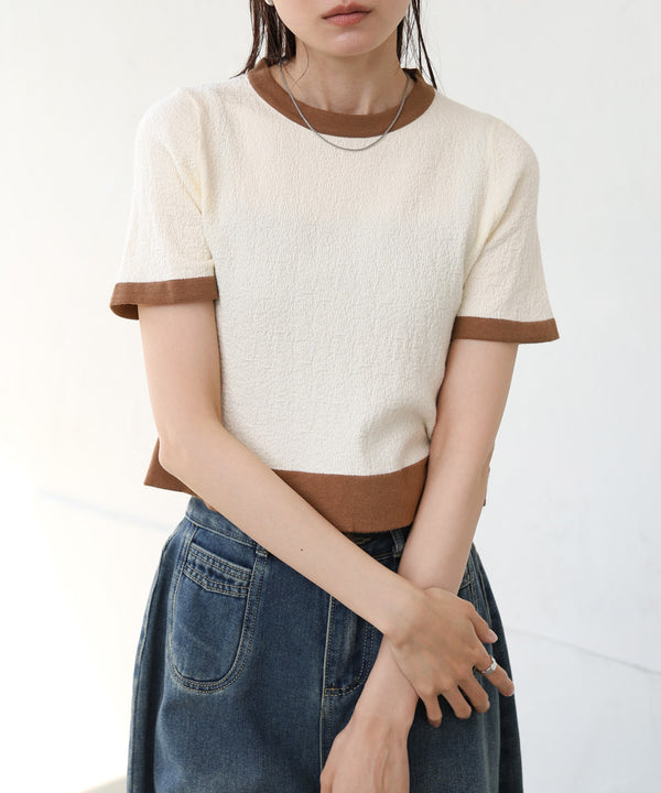 リンガーニットＴシャツ