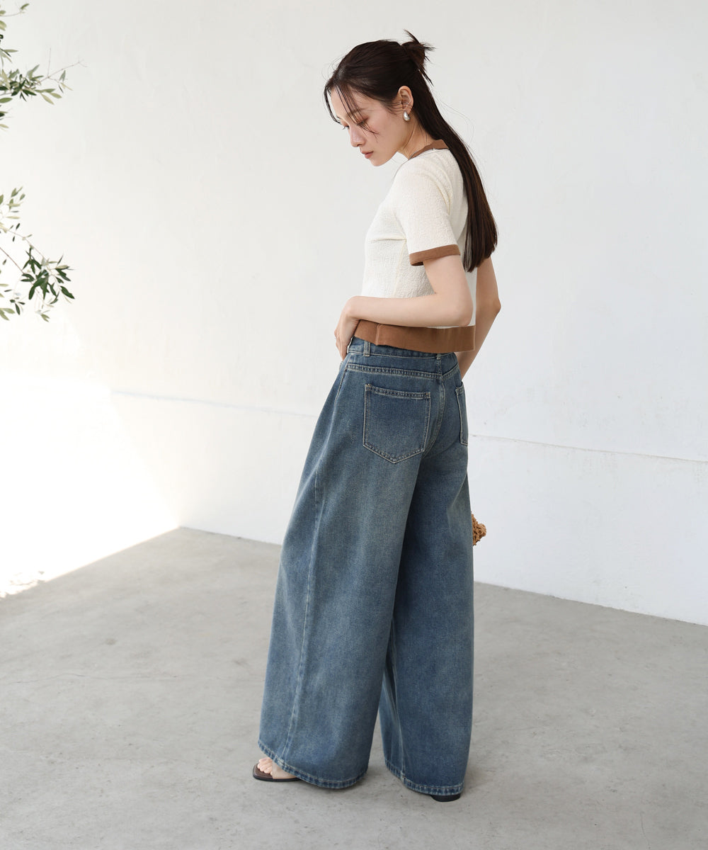 リンガーニットＴシャツ