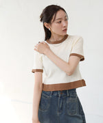 リンガーニットＴシャツ