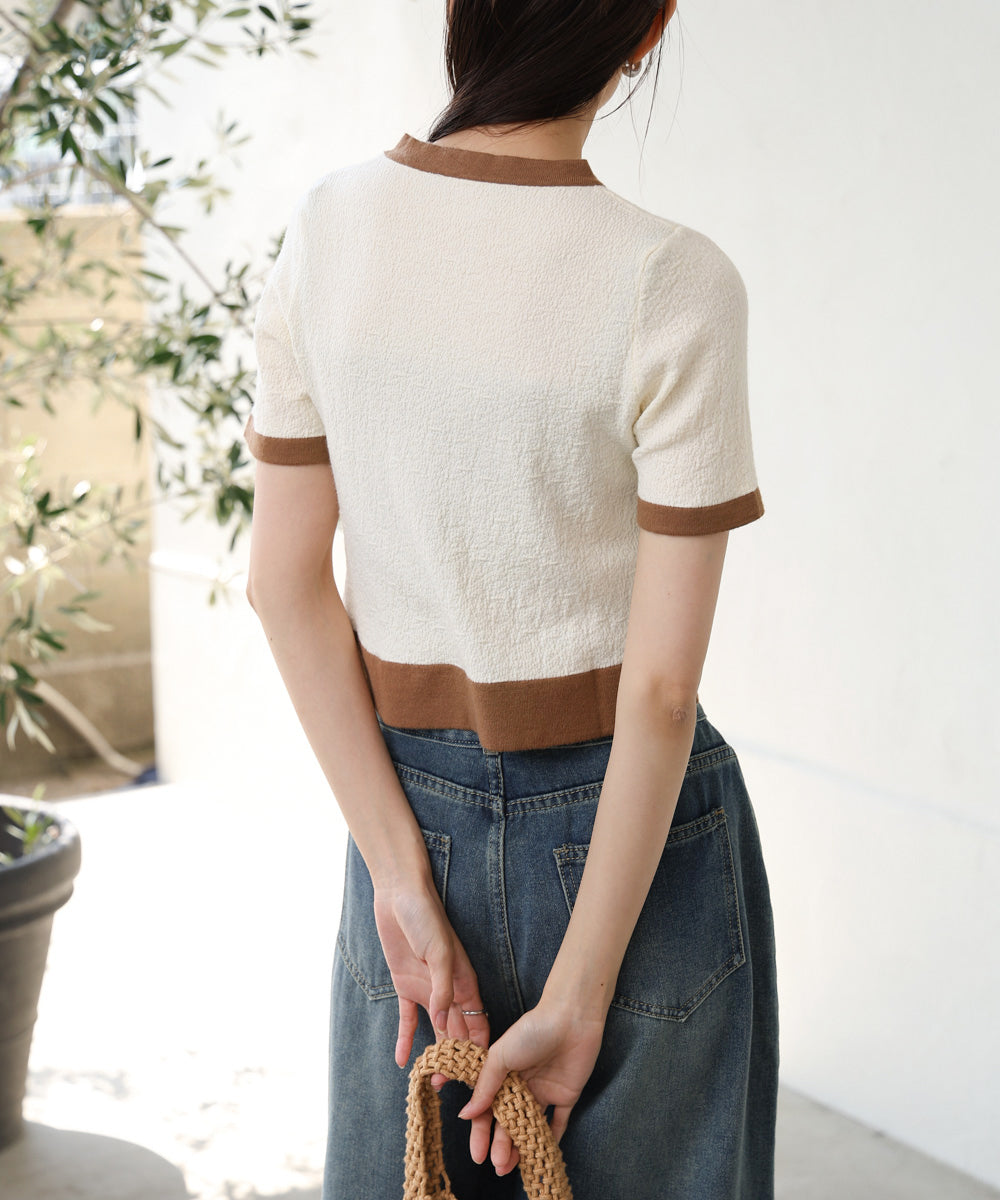 リンガーニットＴシャツ