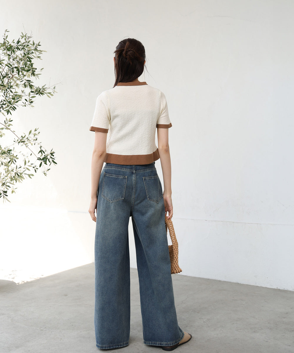 リンガーニットＴシャツ