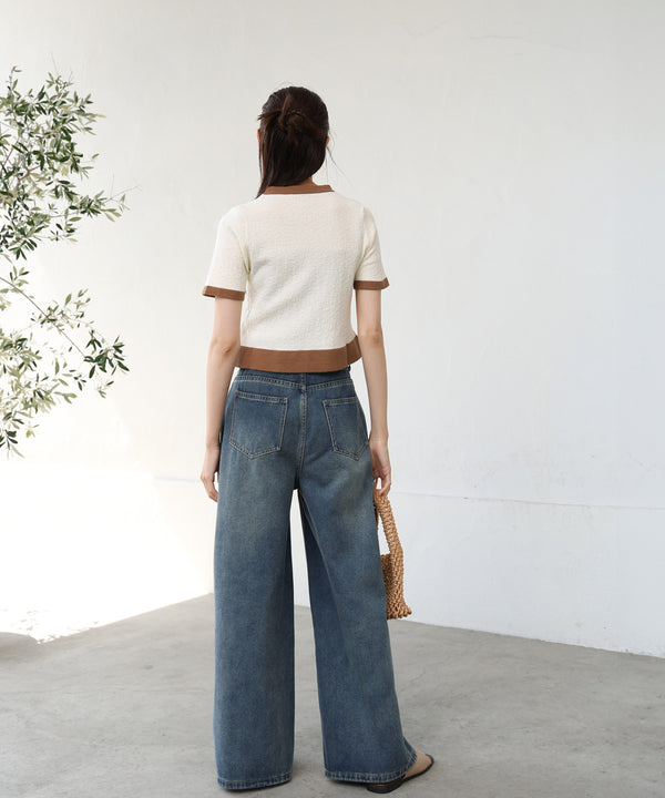 リンガーニットＴシャツ