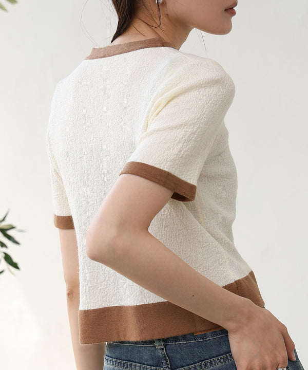 リンガーニットＴシャツ