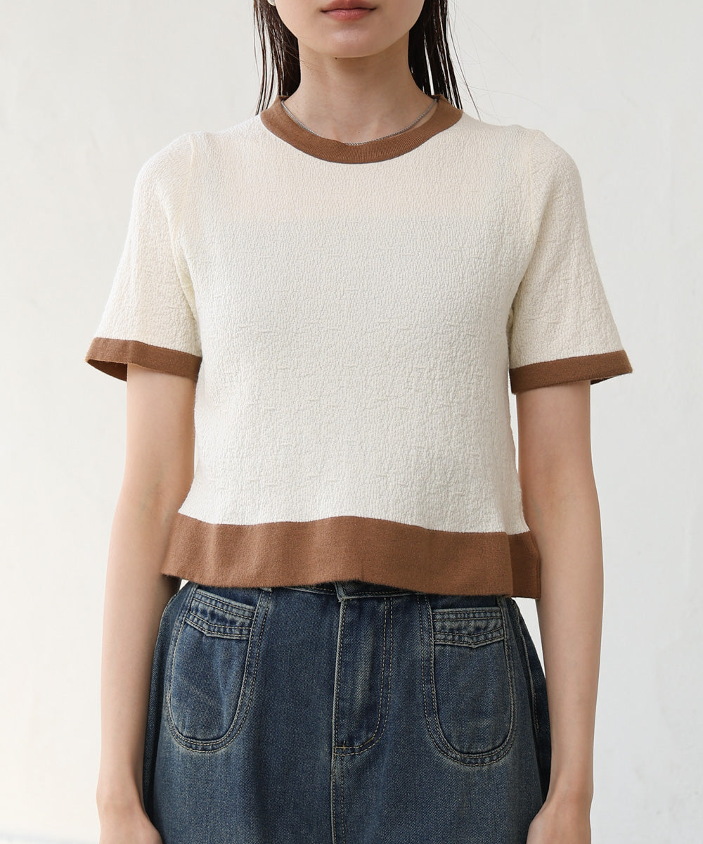 リンガーニットＴシャツ