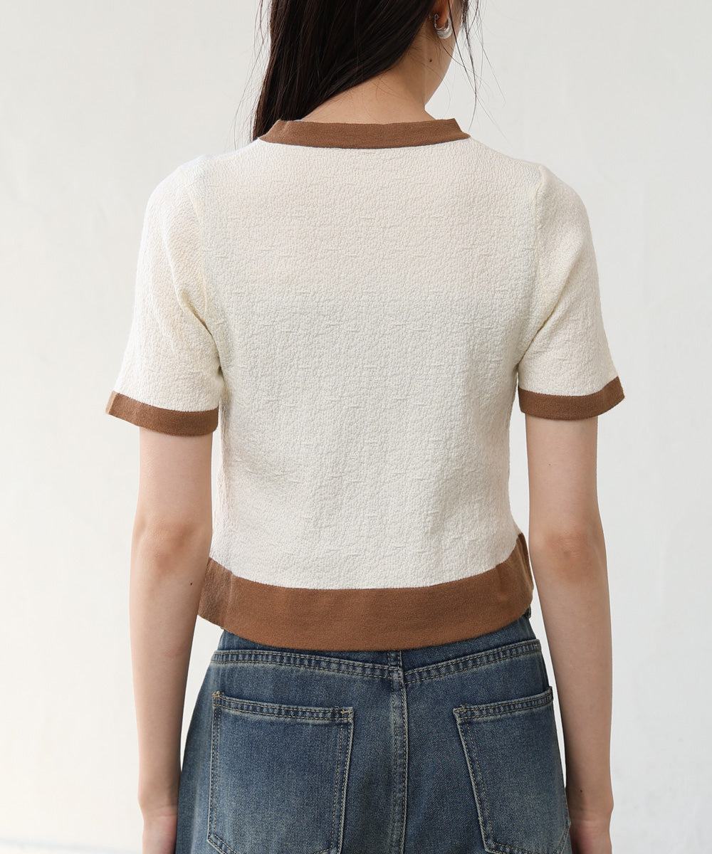 リンガーニットＴシャツ