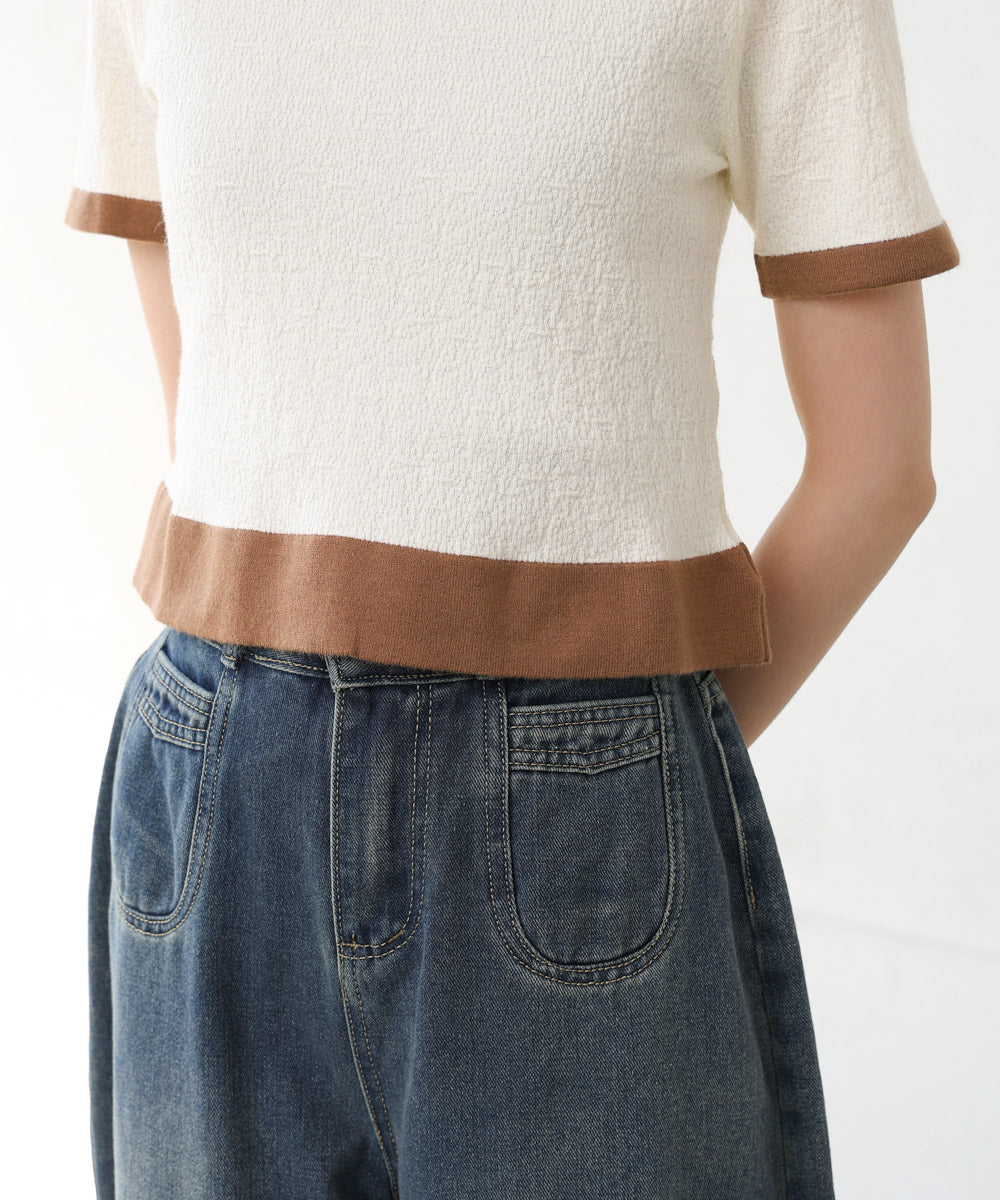 リンガーニットＴシャツ