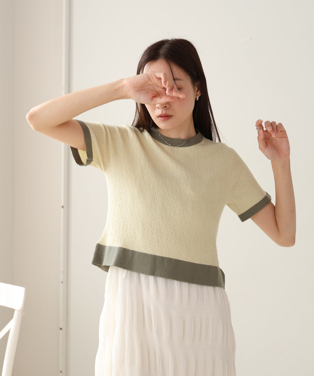 リンガーニットＴシャツ