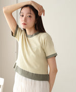 リンガーニットＴシャツ