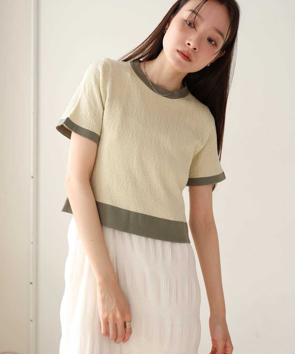 リンガーニットＴシャツ