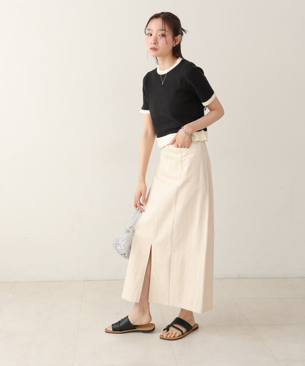 リンガーニットＴシャツ