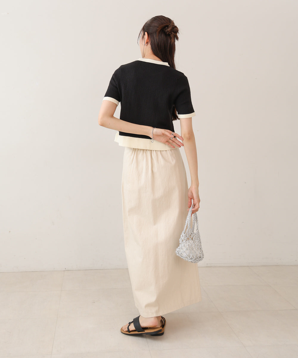 リンガーニットＴシャツ