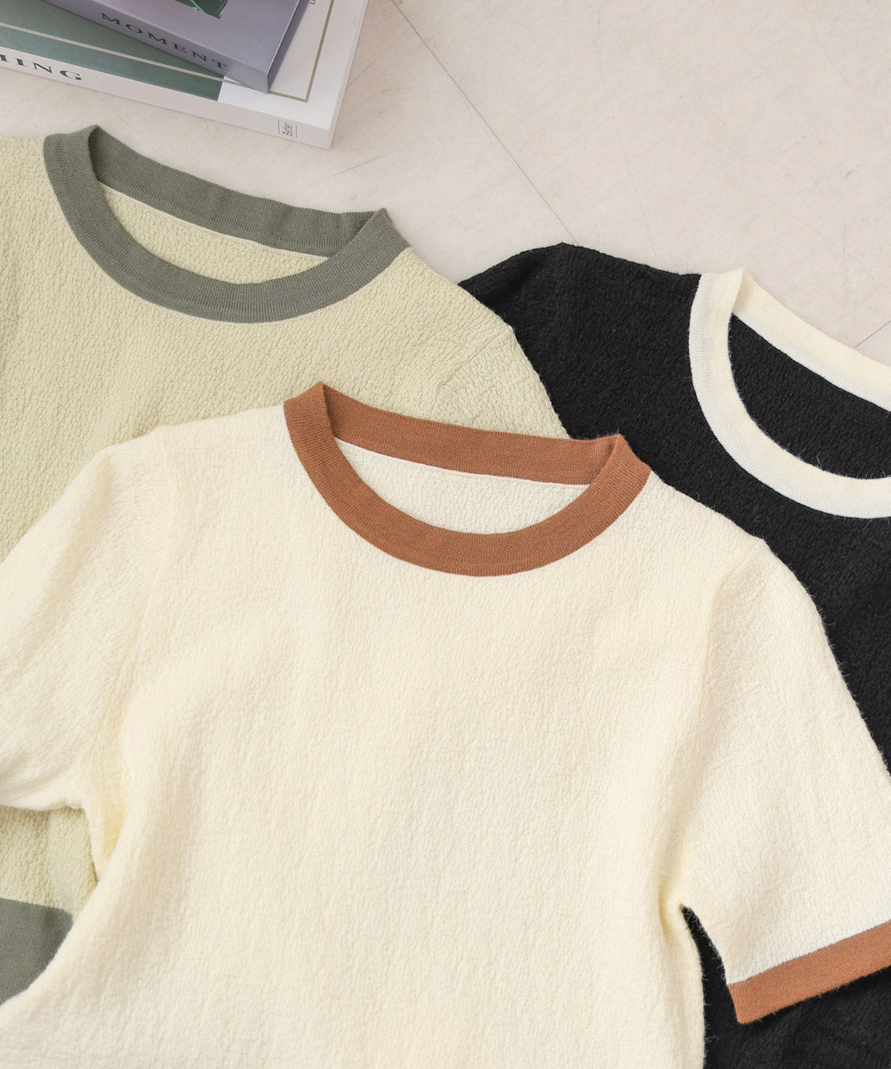 リンガーニットＴシャツ