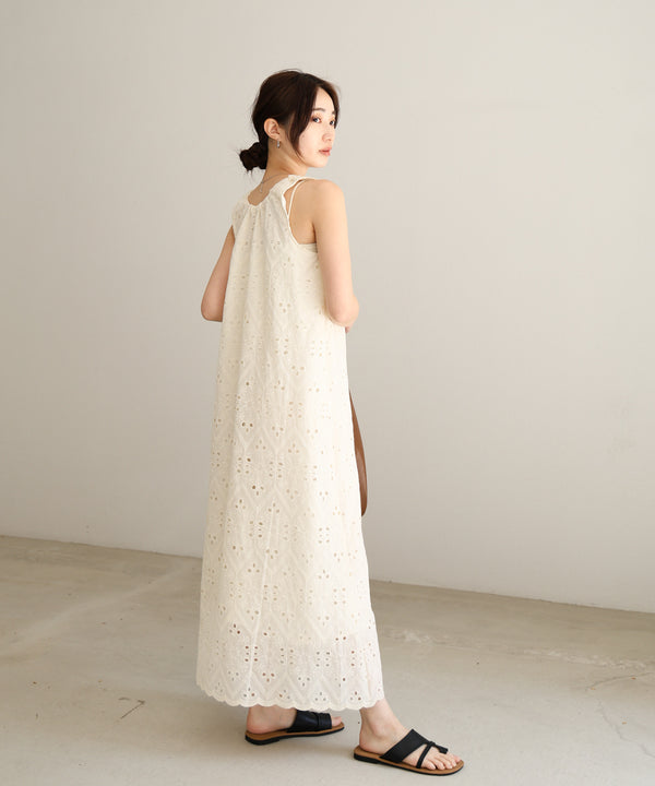 【S・Mサイズ展開】コットン刺繍ワンピース