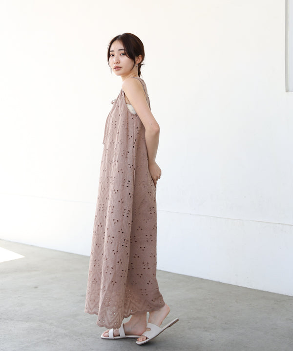 【S・Mサイズ展開】コットン刺繍ワンピース