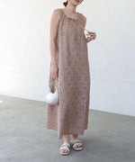 【S・Mサイズ展開】コットン刺繍ワンピース