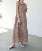 【S・Mサイズ展開】コットン刺繍ワンピース