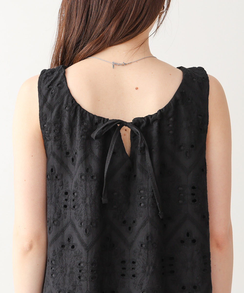 【S・Mサイズ展開】コットン刺繍ワンピース