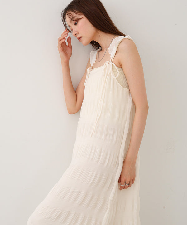 リボンプリーツワンピース