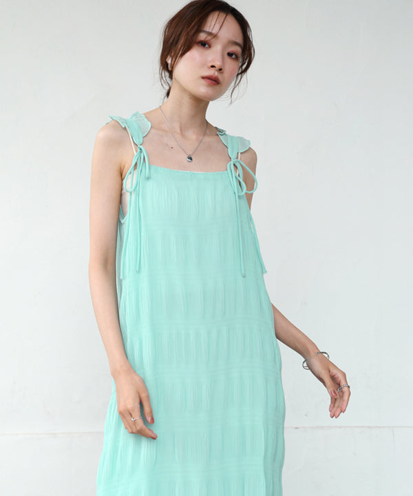 リボンプリーツワンピース