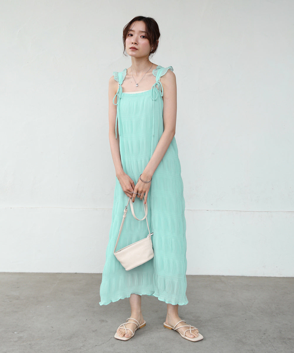 リボンプリーツワンピース