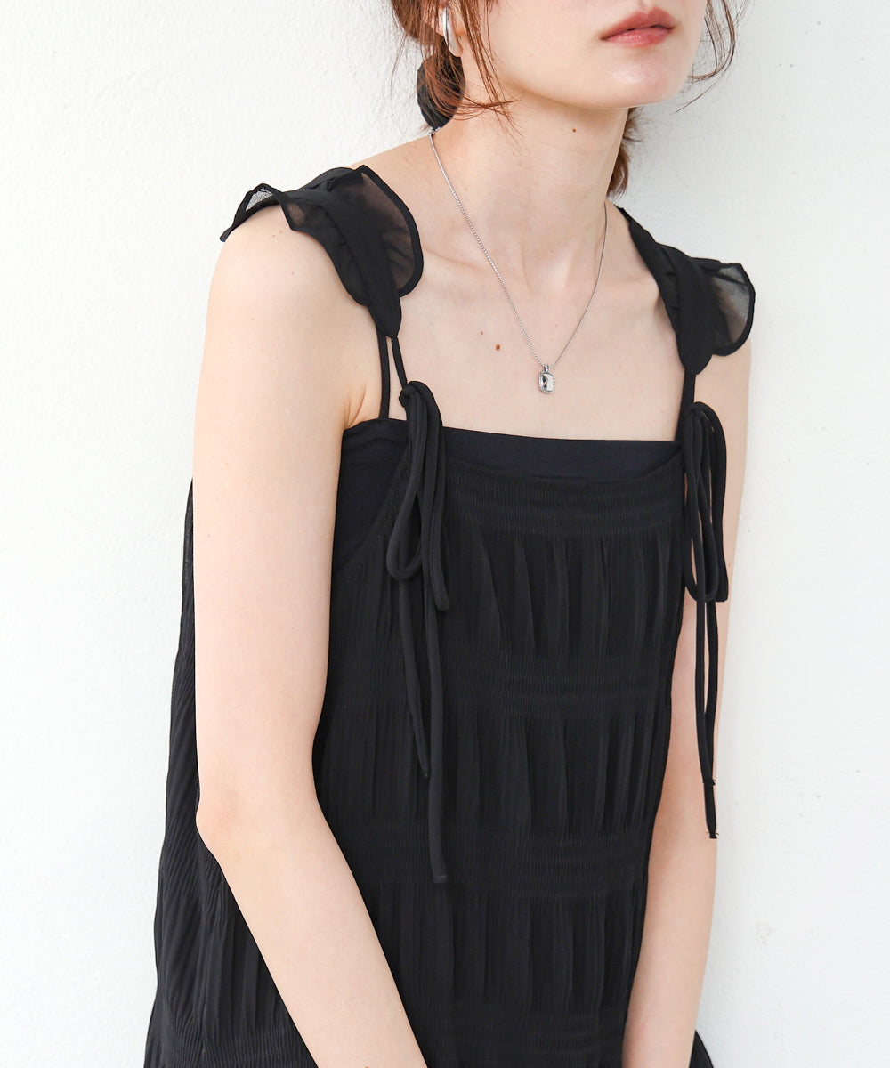 リボンプリーツワンピース