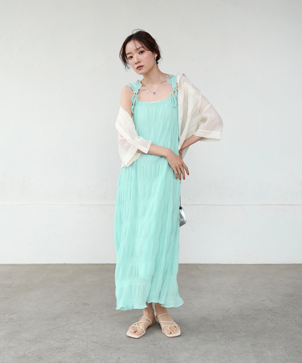 リボンプリーツワンピース