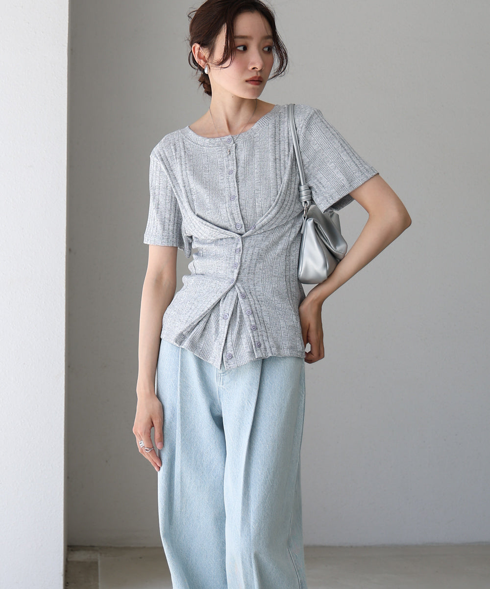 レイヤード風２ＷＡＹトップス