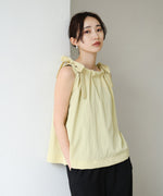 ショルダーリボンデザインブラウス