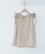 ショルダーリボンデザインブラウス