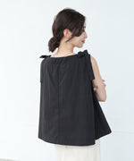 ショルダーリボンデザインブラウス