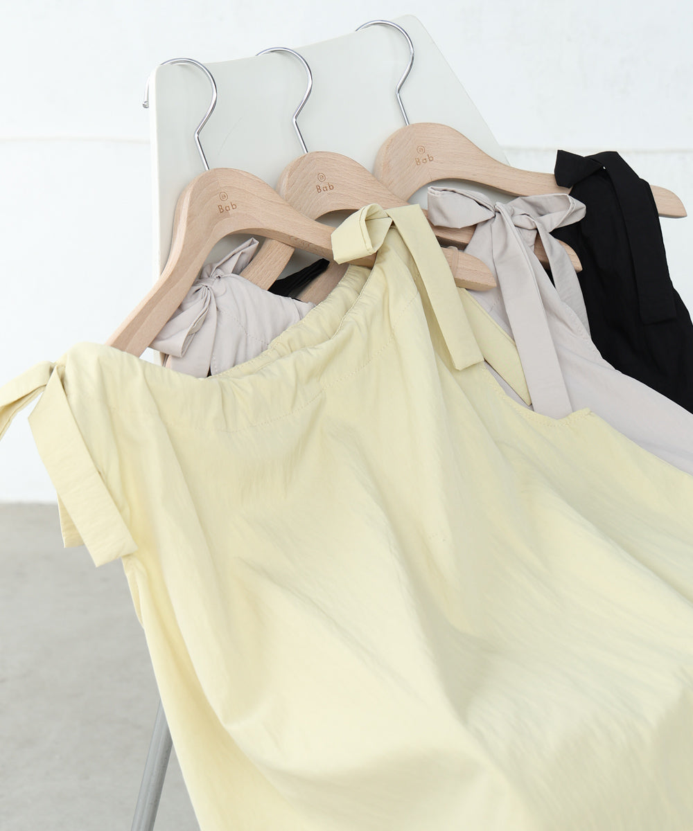 ショルダーリボンデザインブラウス