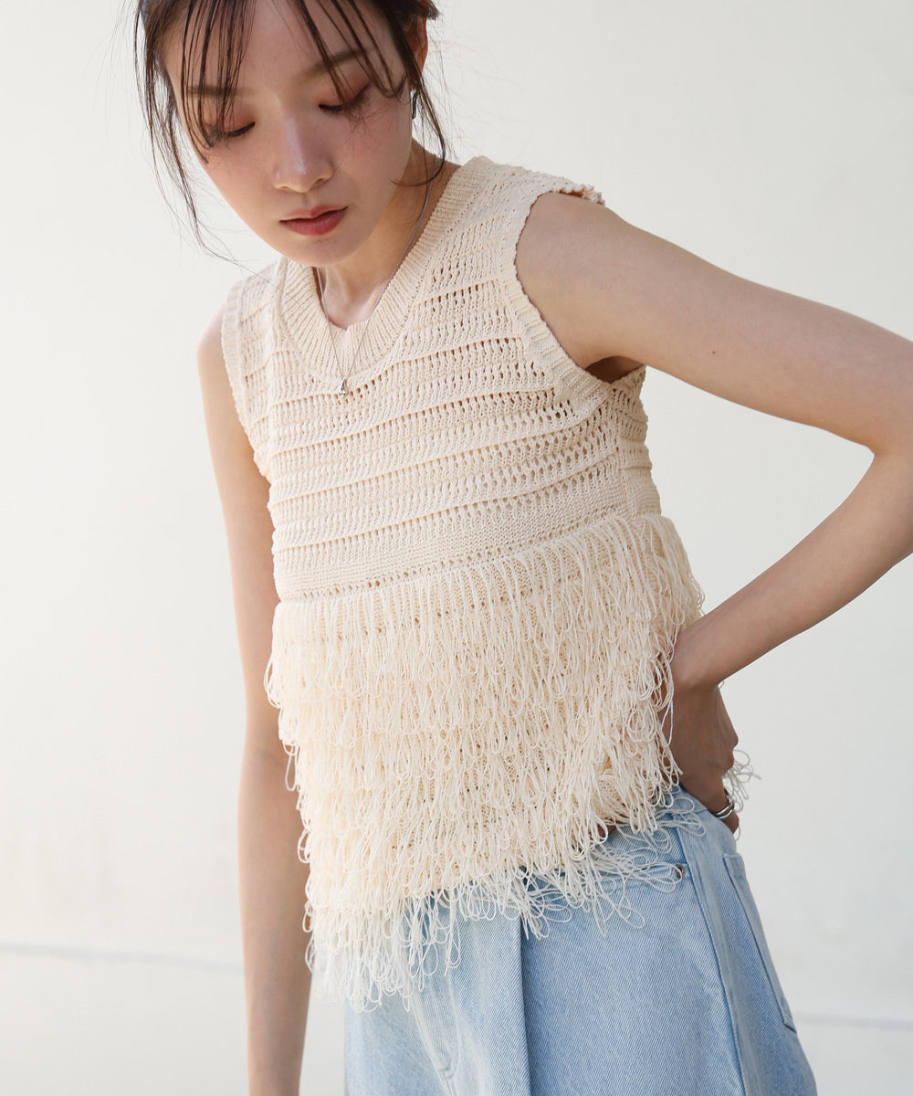 ループニットトップス