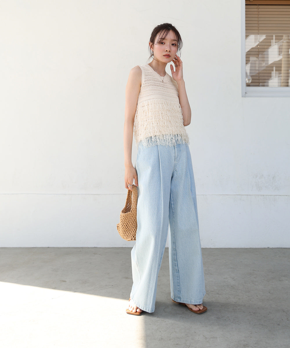 ループニットトップス